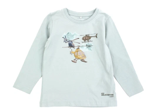 Name It blue surf t-shirt helikopter